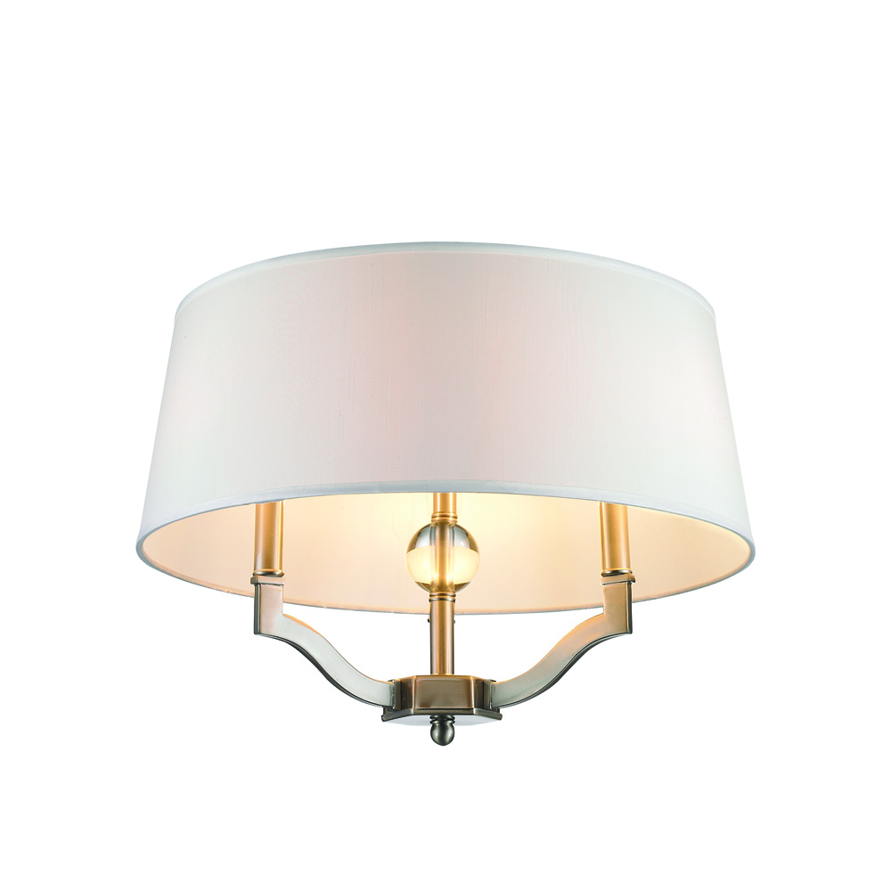 Wry Lighting Waverly 3-light Semi-Flush Mount in Pewter